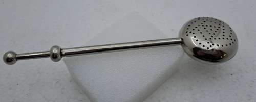 Vintage Silver Plated retractable Spring operated Tea Strainer