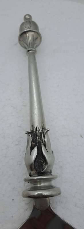 Large Hand Crafted  Designer Pewter Spoon by Earth Angel
