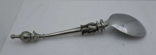 Large Hand Crafted  Designer Pewter Spoon by Earth Angel