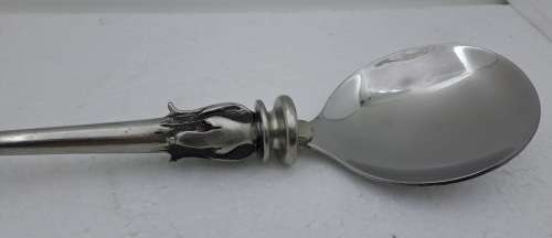 Large Hand Crafted  Designer Pewter Spoon by Earth Angel