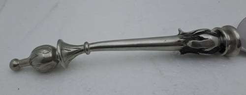 Large Hand Crafted  Designer Pewter Spoon by Earth Angel
