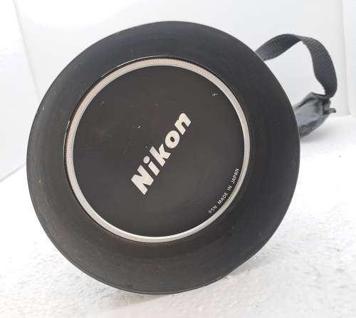 Pre-owned Vintage 1970`s Nikon Zoom Nikkor 50-300mm 1:4,5 with filter and cap