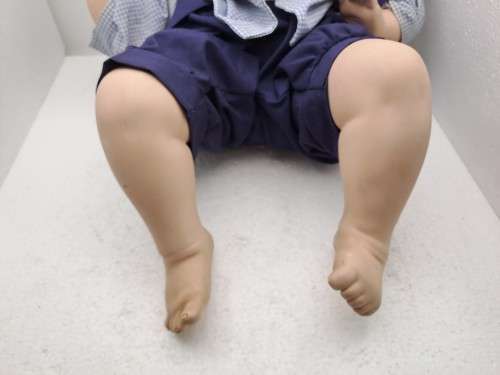 ` Joey` Porcelain Doll- a Cindy Marschner Reproduction 1991 -49cm x 33cm