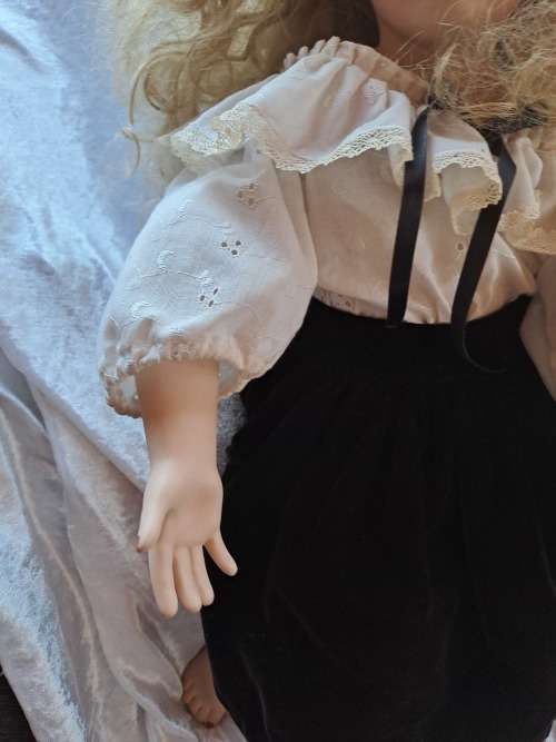 Porcelain Doll by Rubert 1992-The Doll Artworks -one foot was repaired