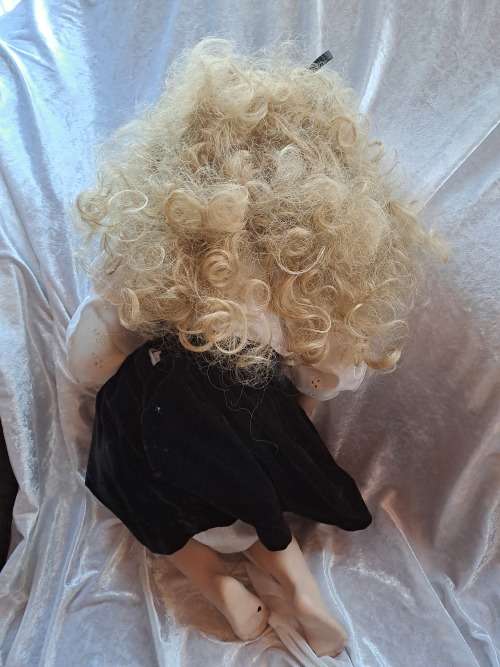 Porcelain Doll by Rubert 1992-The Doll Artworks -one foot was repaired