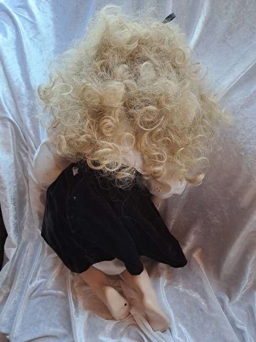 Porcelain Doll by Rubert 1992-The Doll Artworks -one foot was repaired