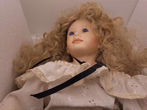 Porcelain Doll by Rubert 1992-The Doll Artworks -one foot was repaired
