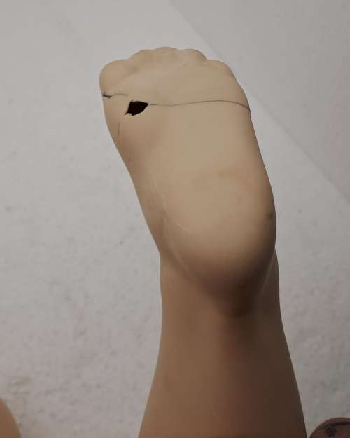 Porcelain Doll by Rubert 1992-The Doll Artworks -one foot was repaired