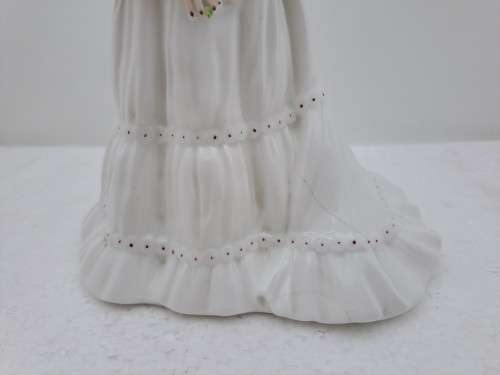 Vintage Porcelain Coalport Ladies of Fashion `The Bride` figurine-(see Hairline Crack)