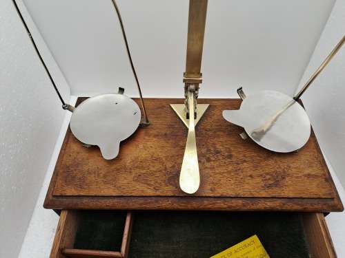 Antique W.A Webb.ltd Class B Pharmaceutical Scale with Weights- Made in England.