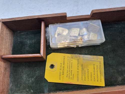 Antique W.A Webb.ltd Class B Pharmaceutical Scale with Weights- Made in England.