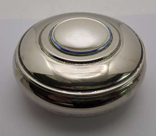 Vintage Silver plated Trinket box -5,5cm x 12cm