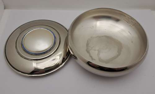 Vintage Silver plated Trinket box -5,5cm x 12cm