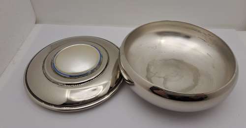 Vintage Silver plated Trinket box -5,5cm x 12cm