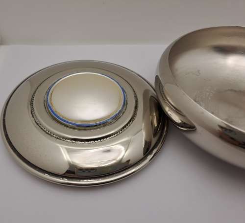 Vintage Silver plated Trinket box -5,5cm x 12cm