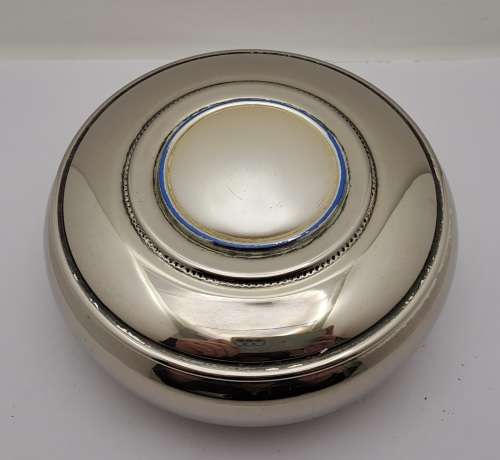 Vintage Silver plated Trinket box -5,5cm x 12cm