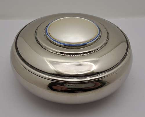 Vintage Silver plated Trinket box -5,5cm x 12cm