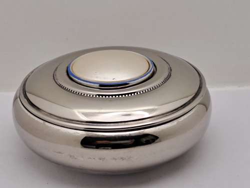 Vintage Silver plated Trinket box -5,5cm x 12cm