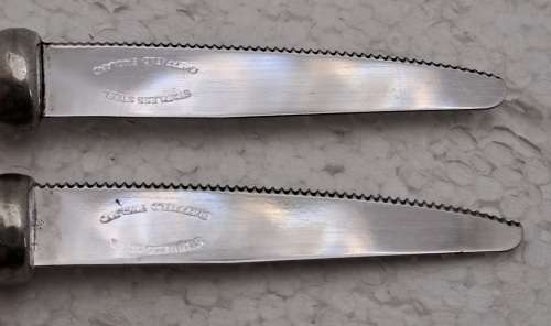 2 Small Carol Boyes Fruit Knifes with Sheffield England Stainless Steel Blades -Used Condition