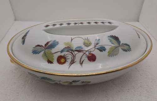 Vintage Royal Worcester Serving Dish with Lid Shape 21 Size 3 -Fireproof made in England