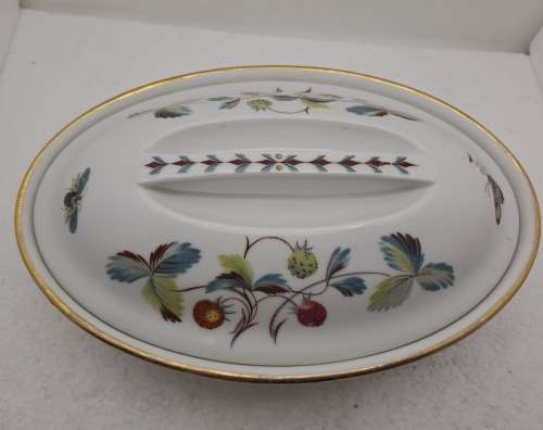 Vintage Royal Worcester Serving Dish with Lid Shape 21 Size 3 -Fireproof made in England