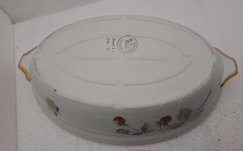 Vintage Royal Worcester Serving Dish with Lid Shape 21 Size 3 -Fireproof made in England