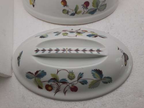 Vintage Royal Worcester Serving Dish with Lid Shape 21 Size 3 -Fireproof made in England