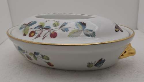 Vintage Royal Worcester Serving Dish with Lid Shape 21 Size 3 -Fireproof made in England
