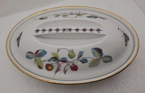 Vintage Royal Worcester Serving Dish with Lid Shape 21 Size 3 -Fireproof made in England