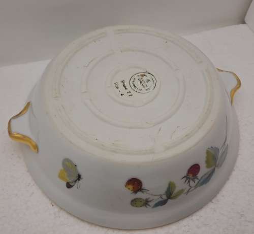 Vintage Royal Worcester Serving Dish with Lid Shape 22 Size 4 -Fireproof made in England