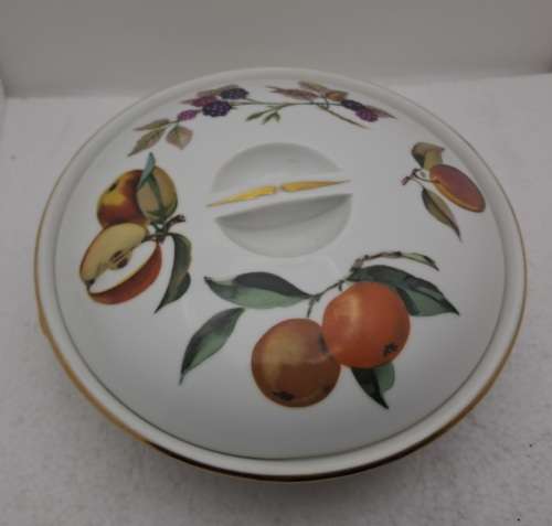 Vintage Royal Worcester Serving Dish with Lid Shape 22 Size 4 -Fireproof made in England