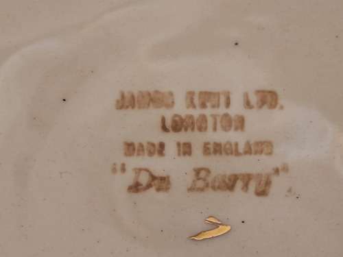 Vintage James Kent Longton Du Barry Floral Dish -Made in England 4,5cm x18cm.