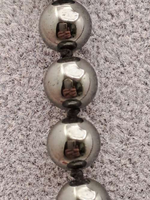 Vintage Hematite Necklace 54cm