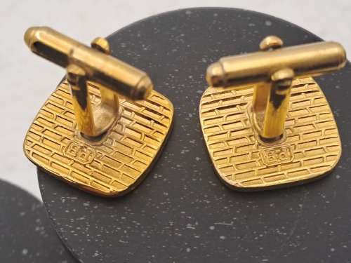 Vintage cufflinks with Bloemfontein Coat of Arms -Boxed