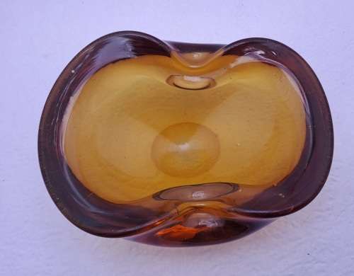 Small Murano Glass Bowl -Ashtray 5,5cm x13,5cm x 10cm
