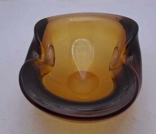 Small Murano Glass Bowl -Ashtray 5,5cm x13,5cm x 10cm