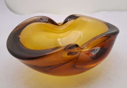 Small Murano Glass Bowl -Ashtray 5,5cm x13,5cm x 10cm