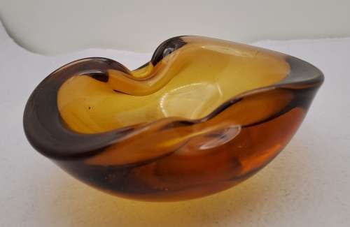 Small Murano Glass Bowl -Ashtray 5,5cm x13,5cm x 10cm