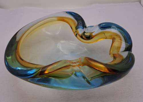 Murano Glass Bowl -Ashtray 6cm x 17cm x 15cm