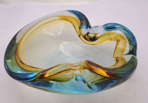 Murano Glass Bowl -Ashtray 6cm x 17cm x 15cm