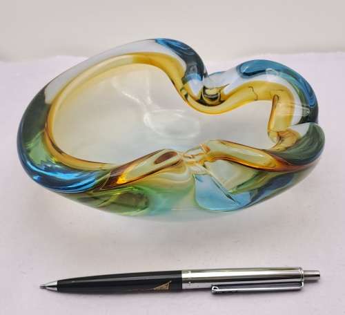 Murano Glass Bowl -Ashtray 6cm x 17cm x 15cm