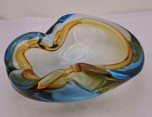Murano Glass Bowl -Ashtray 6cm x 17cm x 15cm