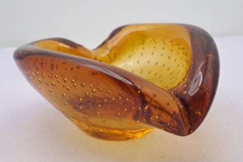 Murano Glass Bowl -Ashtray 6cm x12cm x 11cm
