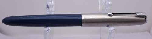 Vintage Blue Parker Fountain Pen with Squeeze Converter -INK TESTED