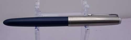 Vintage Blue Parker Fountain Pen with Squeeze Converter -INK TESTED