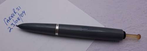 Vintage  1940-1950`s Parker 51 Fountain Pen Vacuum filler (Ink Tested )