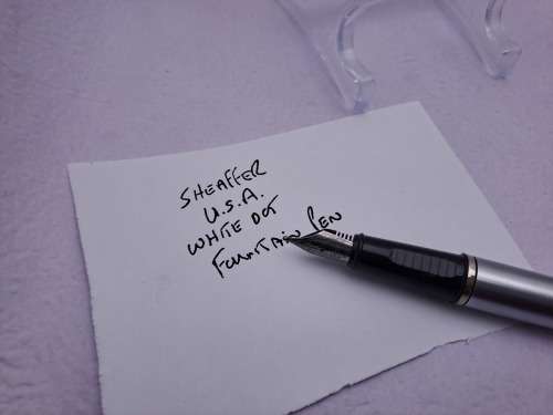 Vintage Sheaffer White dot Fountain Pen -Ink Tested -Made in The U.S.A