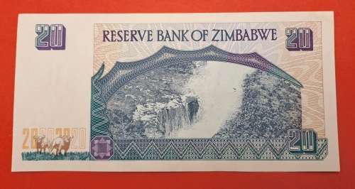 1997 Zimbabwe 20 Dollars Banknote