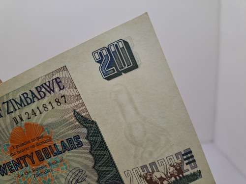 1997 Zimbabwe 20 Dollars Banknote