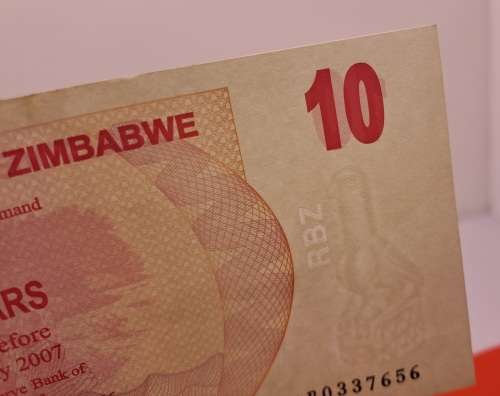 2006 Zimbabwe 10 Dollars Bearer Cheque Banknote